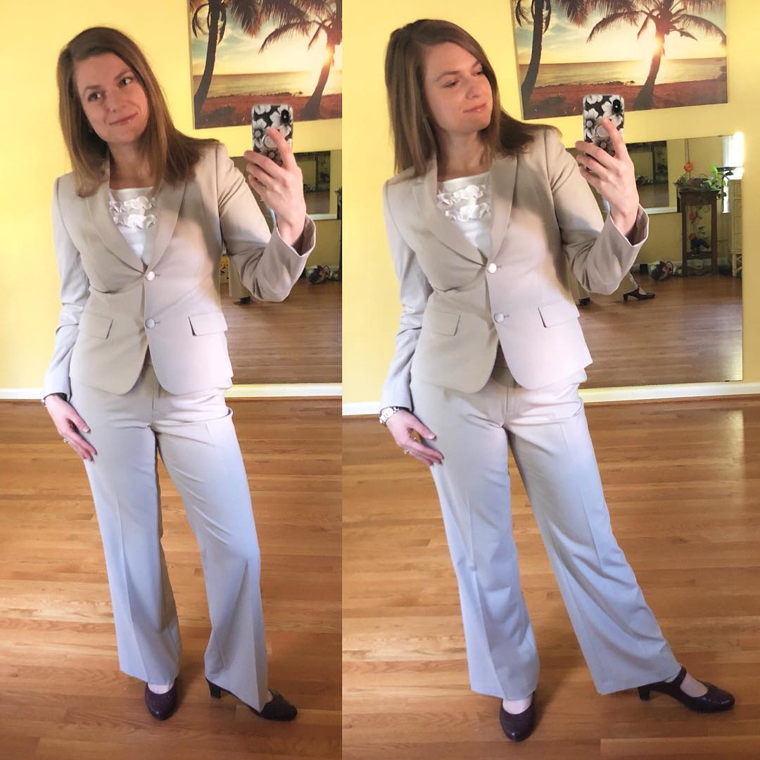 Woman in suit