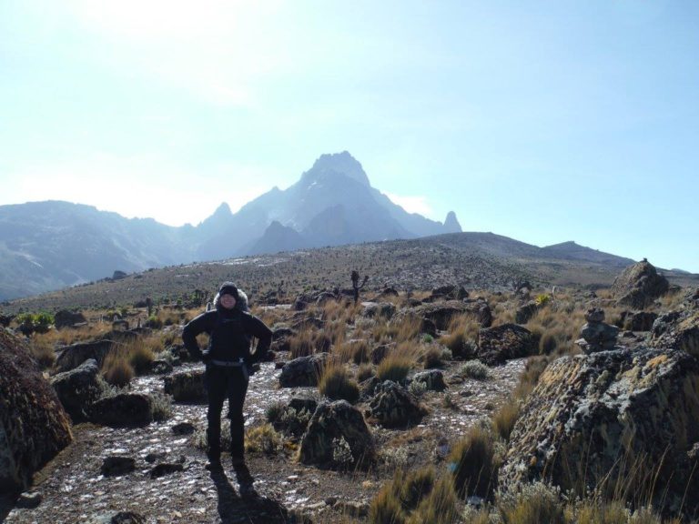 Close to the top of Mount Kenya