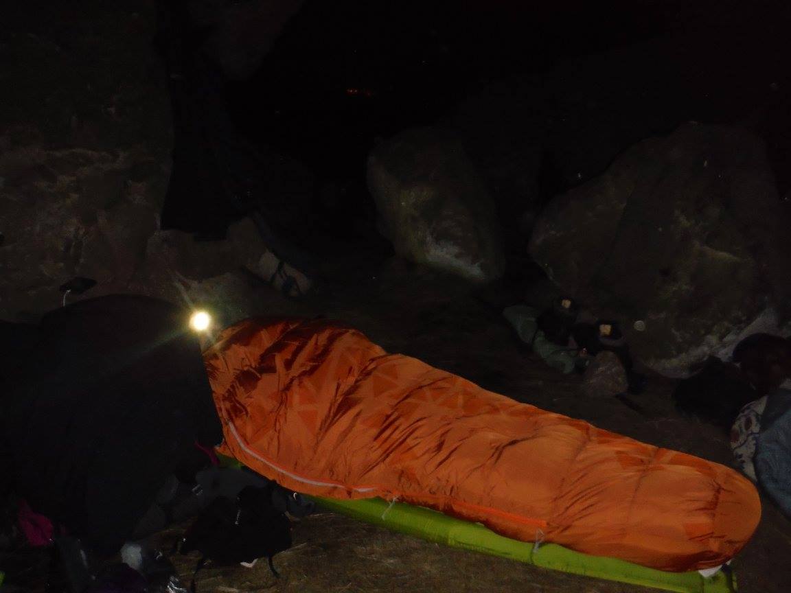 Woman on expedition in Kenya