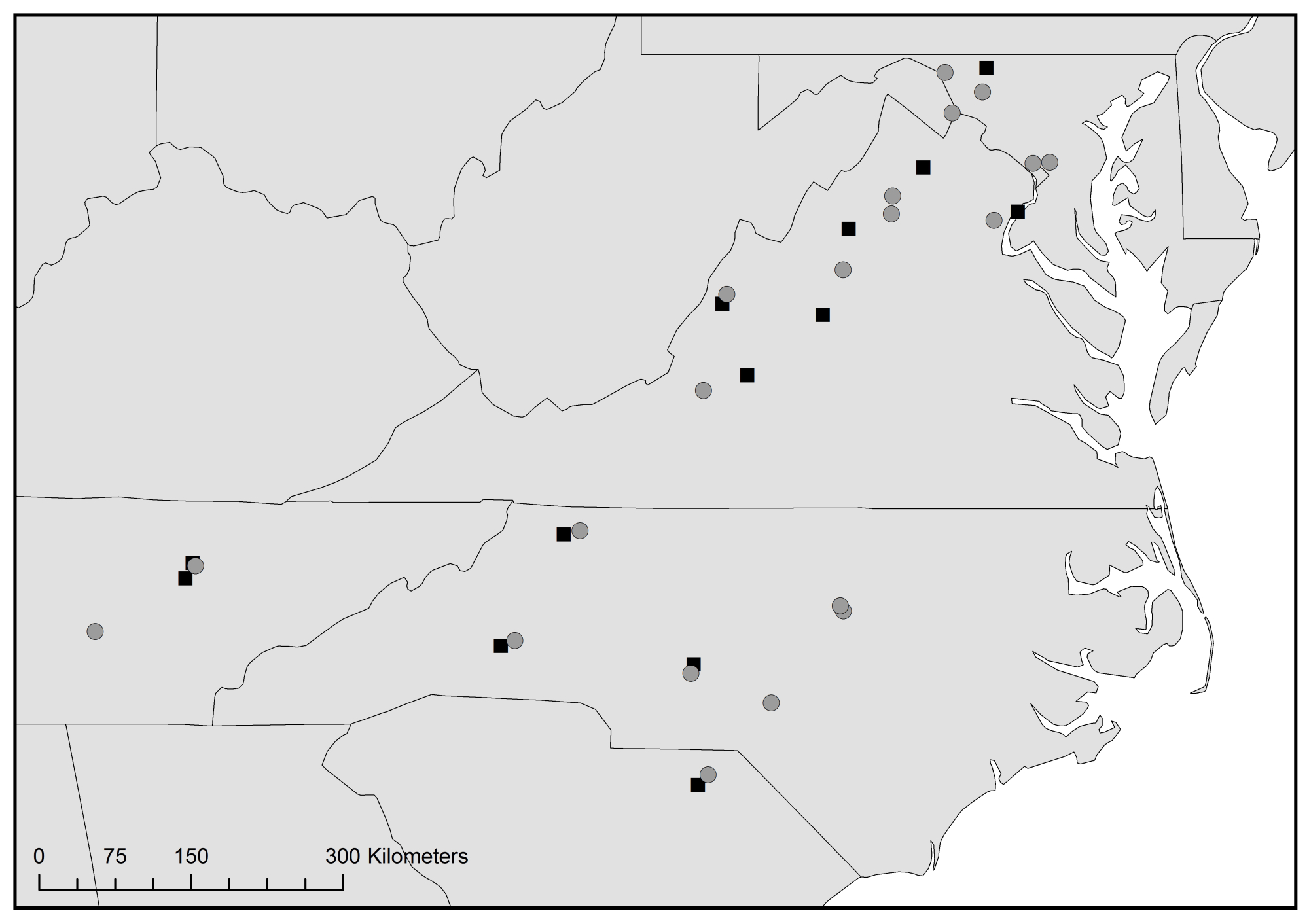 Map of research sites