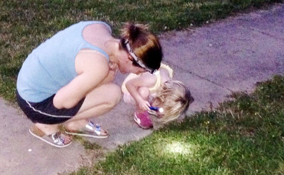 Laura Sullivan-Beckers identified new species of katydids that her daughter discovered. Photo courtesy of Laura Sullivan-Beckers.