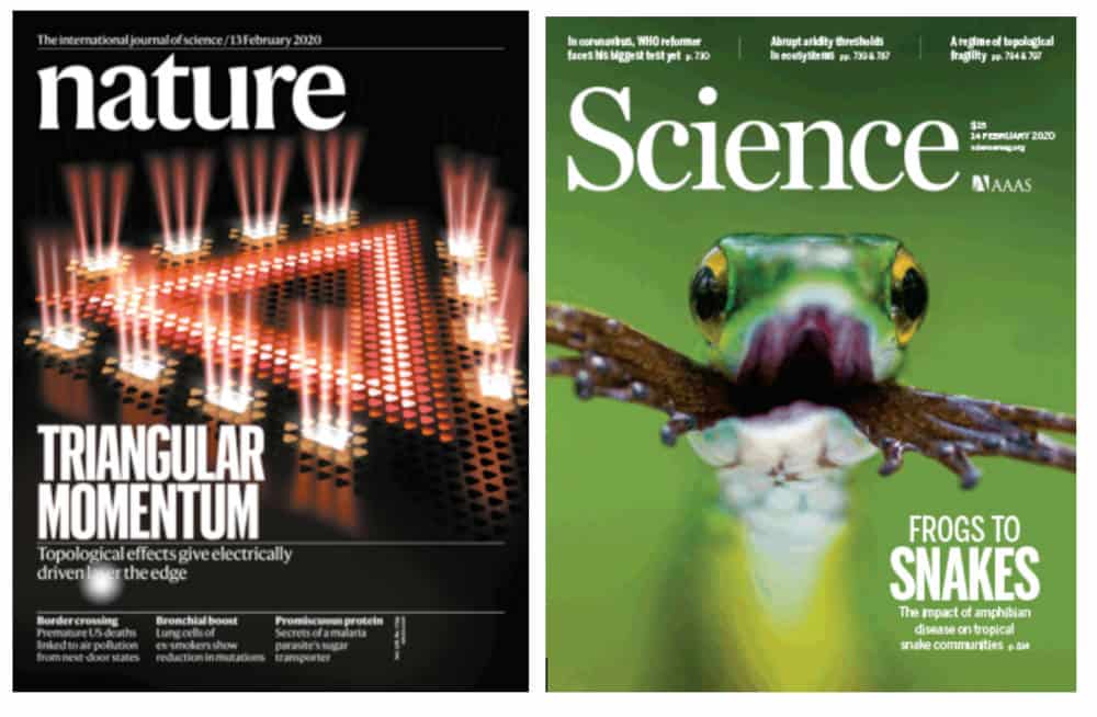 Science and nature scientific journals